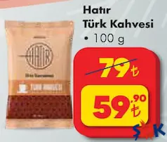 KARACA HATIR TÜRK KAHVESİ 100 G fiyat ve kampanya bilgisi